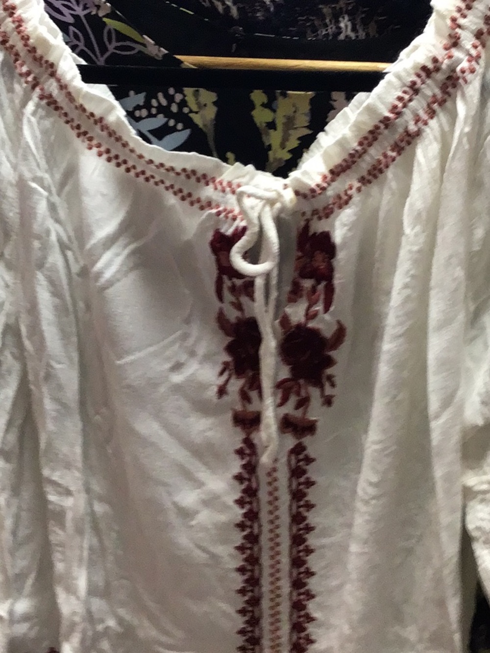 m top embroidery